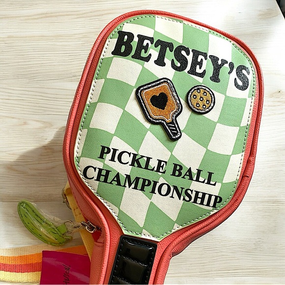Betsey Johnson Betsey’s Pickle Ball Championship - Crossbody/Sling Bag - Picture 2 of 6